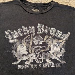 Lucky Brand t shirt mens size L vintage inspired